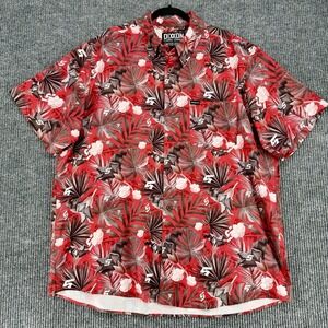Dixxon Snap On Shirt Mens 2XL Red AOP Limited Edition Streetwear Workwear